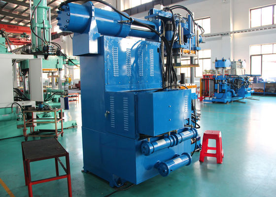 Hydraulic Rubber Press Machine , Rotery Feeding Cylinder Rubber Vulcanizing Machine