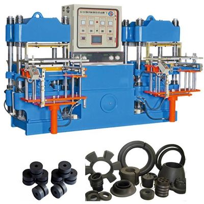 Máquina de moldeado de caucho de silicona hidráulica de vulcanización a presión en caliente para la fabricación de piezas de automóviles