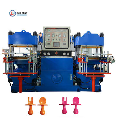 Precio Máquina de silicona de vulcanización Prensa Máquina para la alimentación utensilios de entrenamiento suave bebé Mini silicona bebé cuchara tenedor