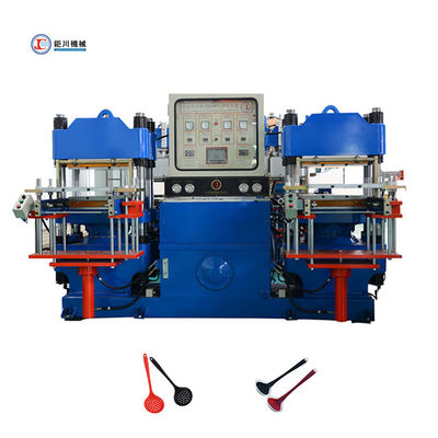 Máquina de prensa para la fabricación de productos de caucho de silicona para la fabricación de utensilios de cocina de silicona o espátulas de silicona