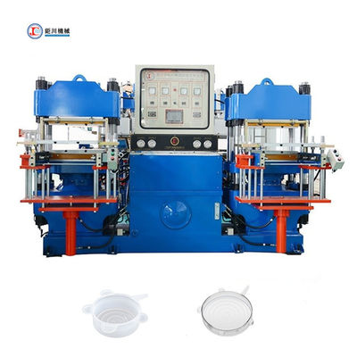 Máquina hidráulica de vulcanización por prensado en caliente para la fabricación de cubiertas de sellado de silicona