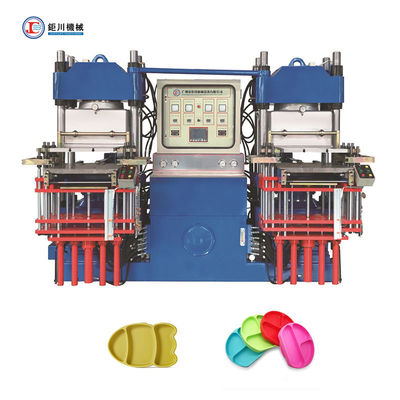 Fabricante de molde de silicona Máquina de moldeo por compresión al vacío de caucho de silicona para hacer placa de succión de silicona para alimentar bebés