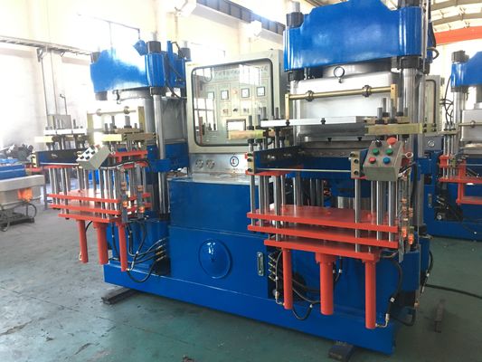 Máquina de caucho de silicona de presión de vacío azul de alta productividad con CE para fabricar productos de silicona de caucho