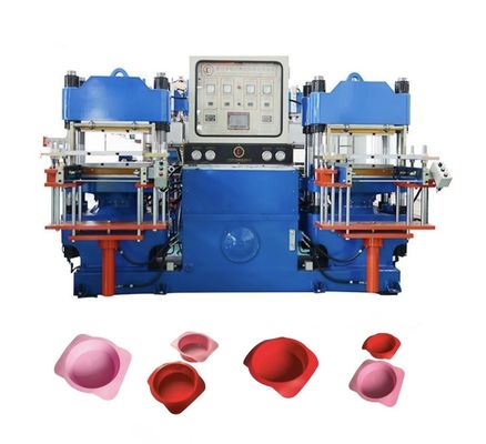 Máquina de prensado en caliente de moldeo manual para hacer guantes para lavar platos de caucho de silicona