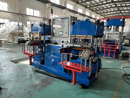 Máquina de vulcanización hidráulica automática eficiente para la fabricación de tapones de caucho
