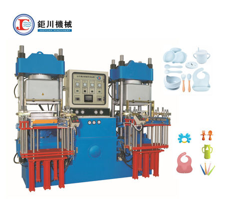 Máquina de goma de silicona de alta productividad de presión de vacío azul para la fabricación de productos de silicona de goma