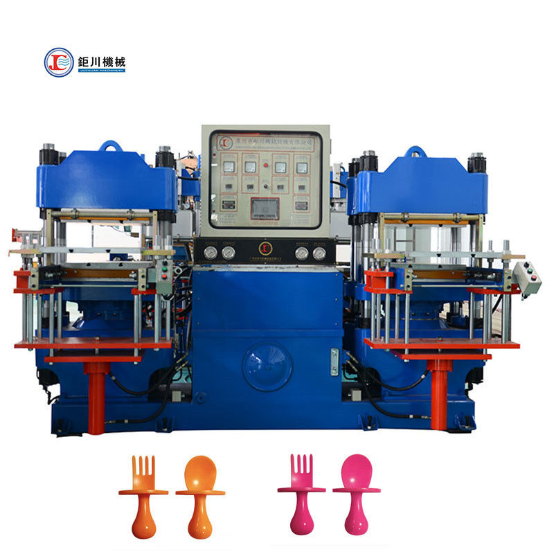 Precio Máquina de silicona de vulcanización Prensa Máquina para la alimentación utensilios de entrenamiento suave bebé Mini silicona bebé cuchara tenedor
