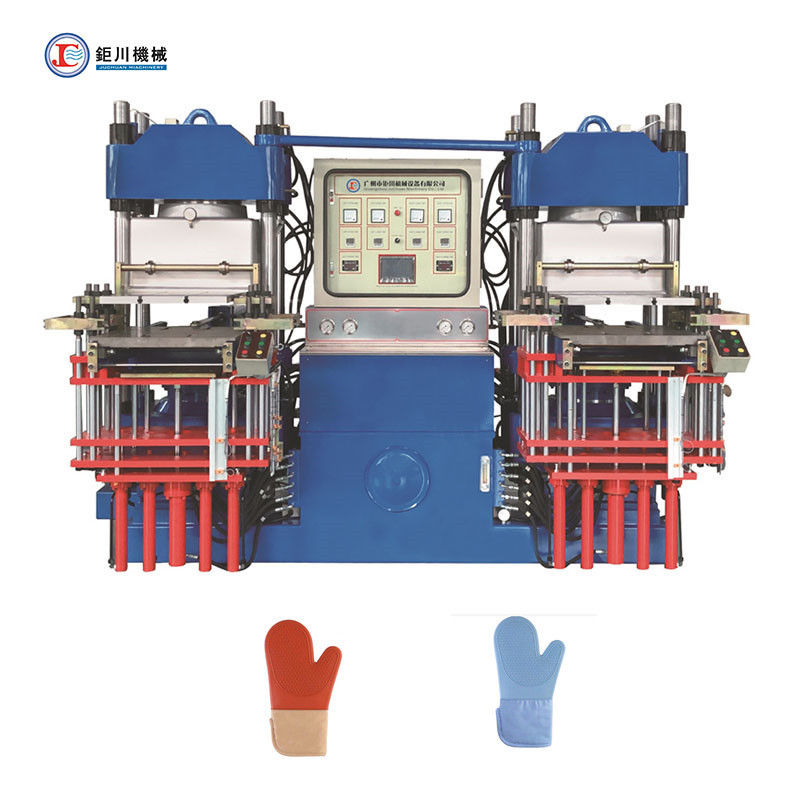 Máquina de moldeo por compresión al vacío de silicona para hacer mitones resistentes al calor del horno de silicona