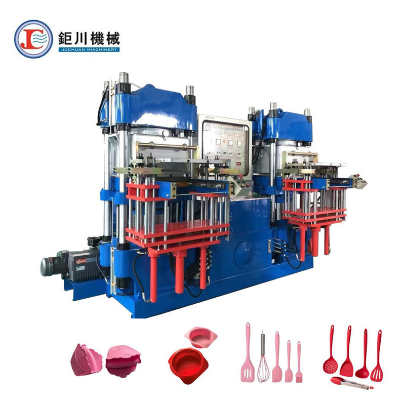 Máquina de prensado en caliente de color azul de caucho silicona para hacer productos de cocina piezas de automóviles