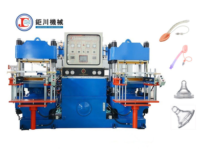 100 toneladas - 1200 toneladas China Precio de fábrica Blanco o azul Color hidráulico Presión en caliente máquina para la fabricación de tapón de caucho médico